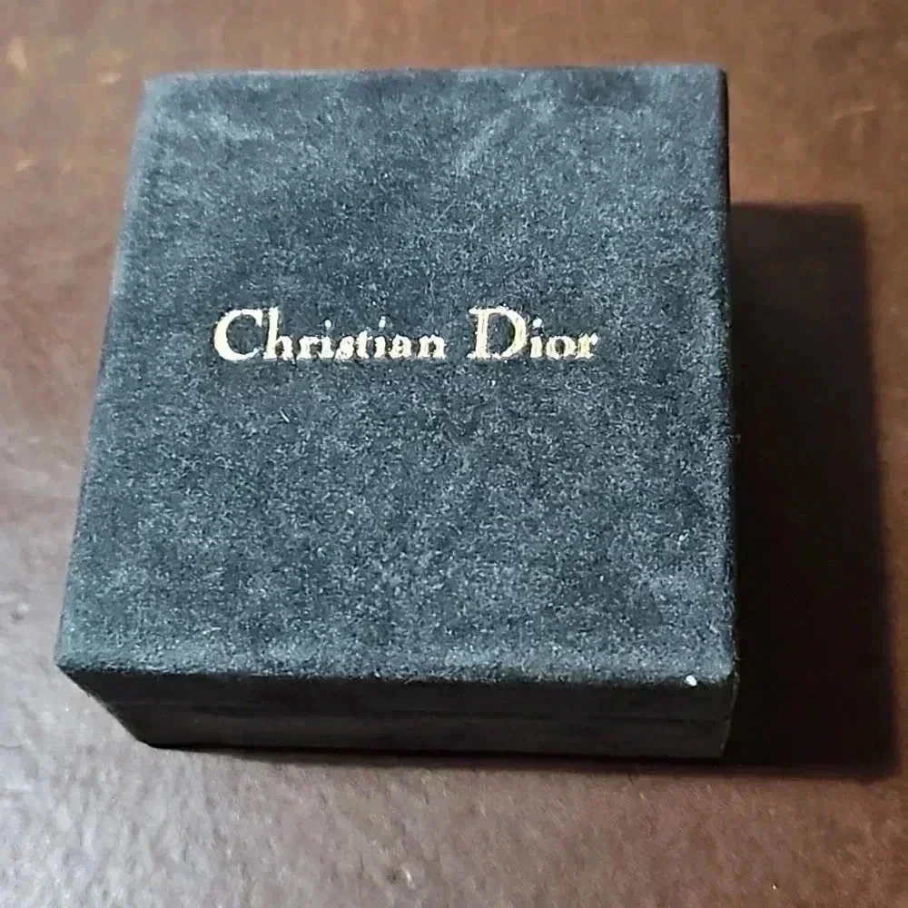 Christian Dior Gold tone Tie Bar in authentic box